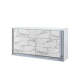 Moon - Dresser With LED Lighting - Marble - Furniture Home Direct