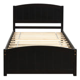 Platform Bed & Headboard, Footboard And Wood Slat Support - Furniture Home Direct