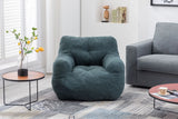 Soft Teddy Fabric Tufted Foam Bean Bag Chair With Teddy Fabric - Furniture Home Direct