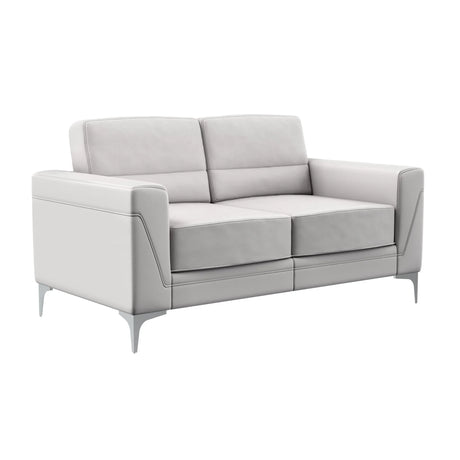 Creta - Loveseat - Light Gray - Furniture Home Direct