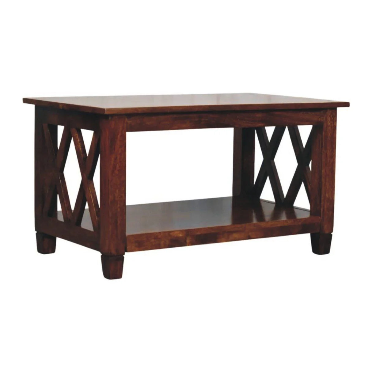 Belmont - X Frame Coffee Table - Brown - Furniture Home Direct