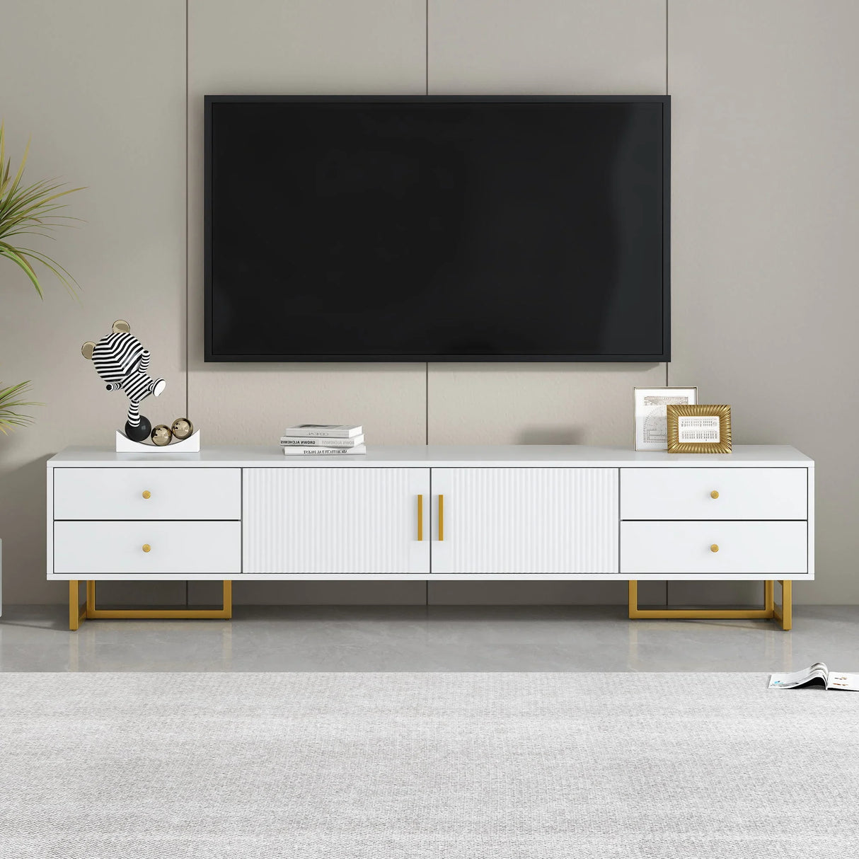 Modern TV Stand With Storage For Living Room - Furniture Home Direct