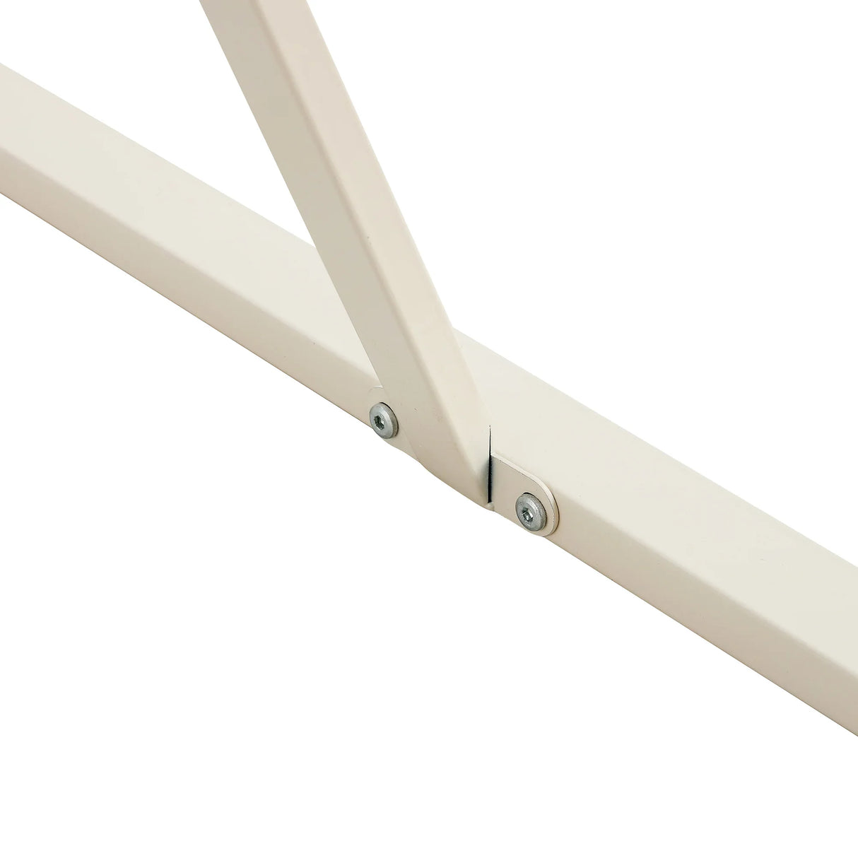 Dining Table Industrial Rectangular MDF Metal Frame White - Furniture Home Direct