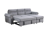 Ashton - Reversible Sleeper Sectional Sofa Chaise - Furniture Home Direct