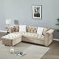 4 Seater Oversized L Shaped Reversible Sectional Sofa - Furniture Home Direct