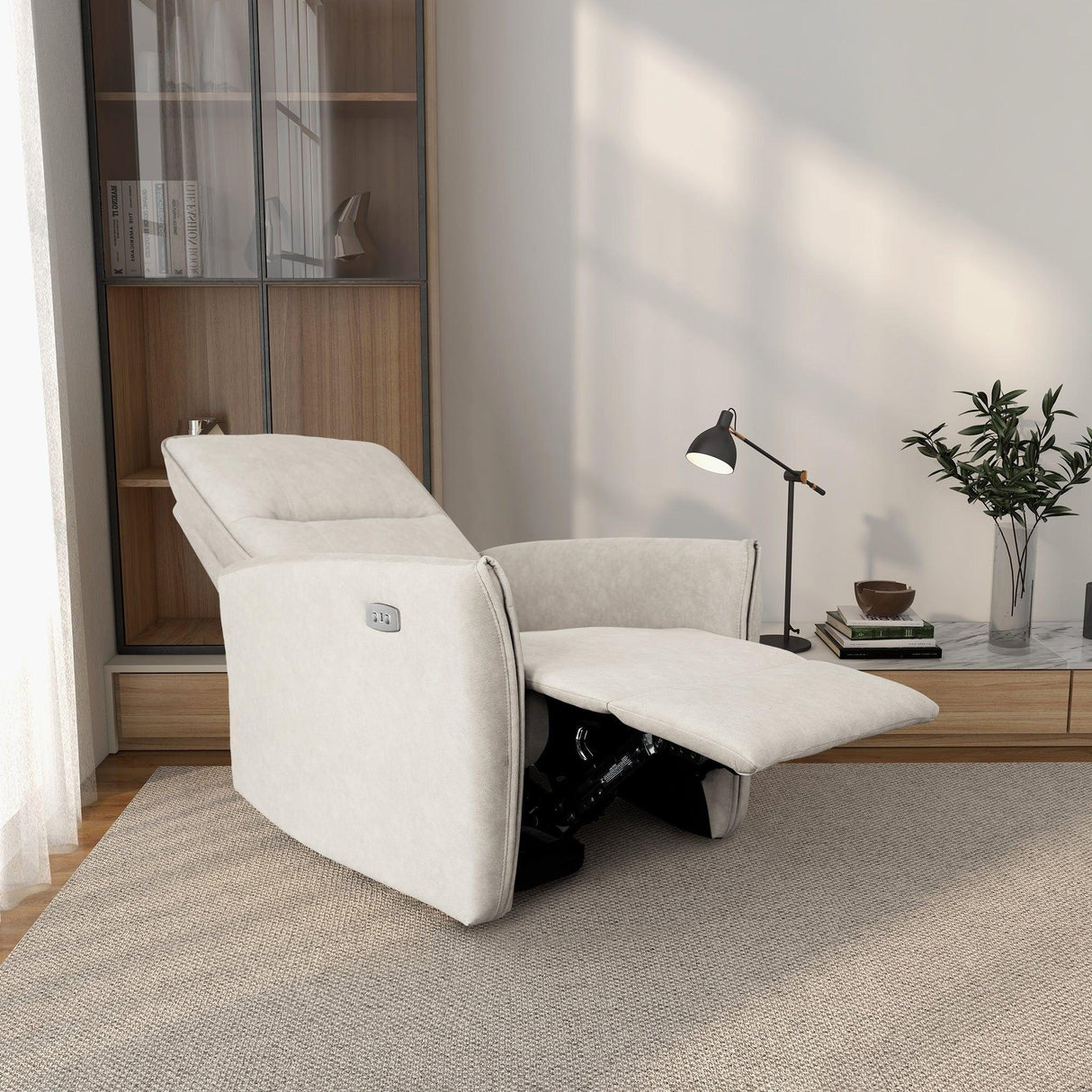 Asheville - Suede Recliner Chair - Furniture Home Direct