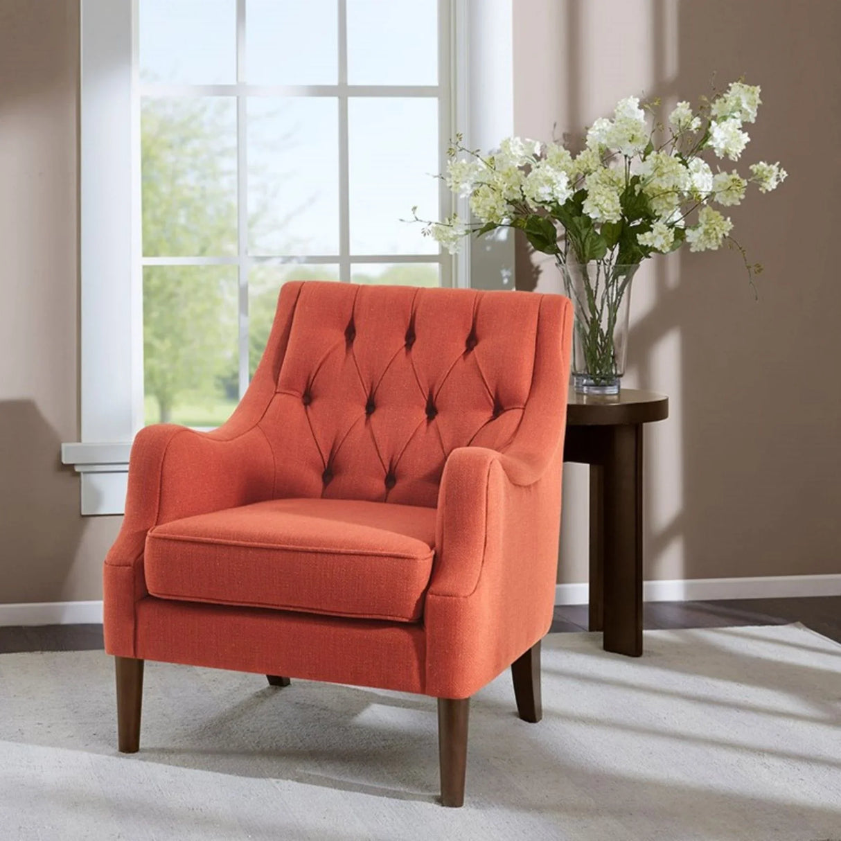 Qwen - Button Tufted Accent Chair - Furniture Home Direct