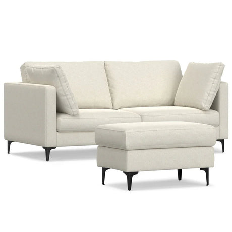 Ava - Mid Century Sofa With Ottoman Set - Furniture Home Direct