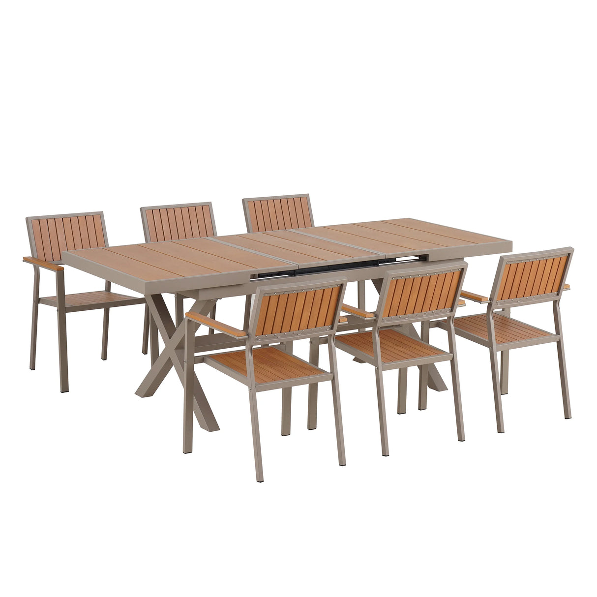 Outdoor Extendable Dining Set - Furniture Home Direct
