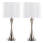 Lenuxe - Contemporary Semi Gloss Table Lamp (Set of 2) - Furniture Home Direct