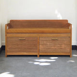 Oxford - 2 Drawer Storage Bench - Beige - Furniture Home Direct