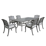 Outdoor Aluminum Dining Set With Cushion - Furniture Home Direct