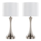 Lenuxe - Contemporary Table Lamp Built In USB Port (Set of 2) - Furniture Home Direct