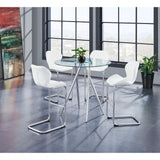 Charlotte - 4 Piece Bar Stool Set With Bucket Seats - Furniture Home Direct