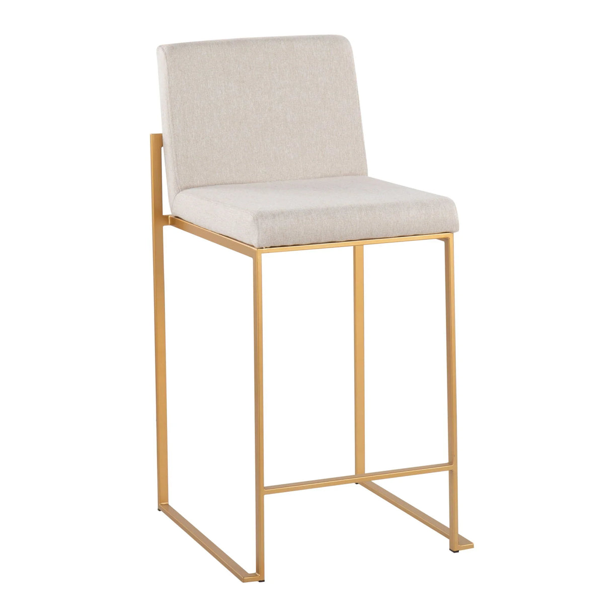 Fuji - Contemporary High Back Stylish Counter Stool - Furniture Home Direct