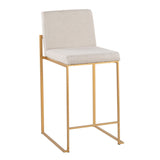 Fuji - Contemporary High Back Stylish Counter Stool - Furniture Home Direct