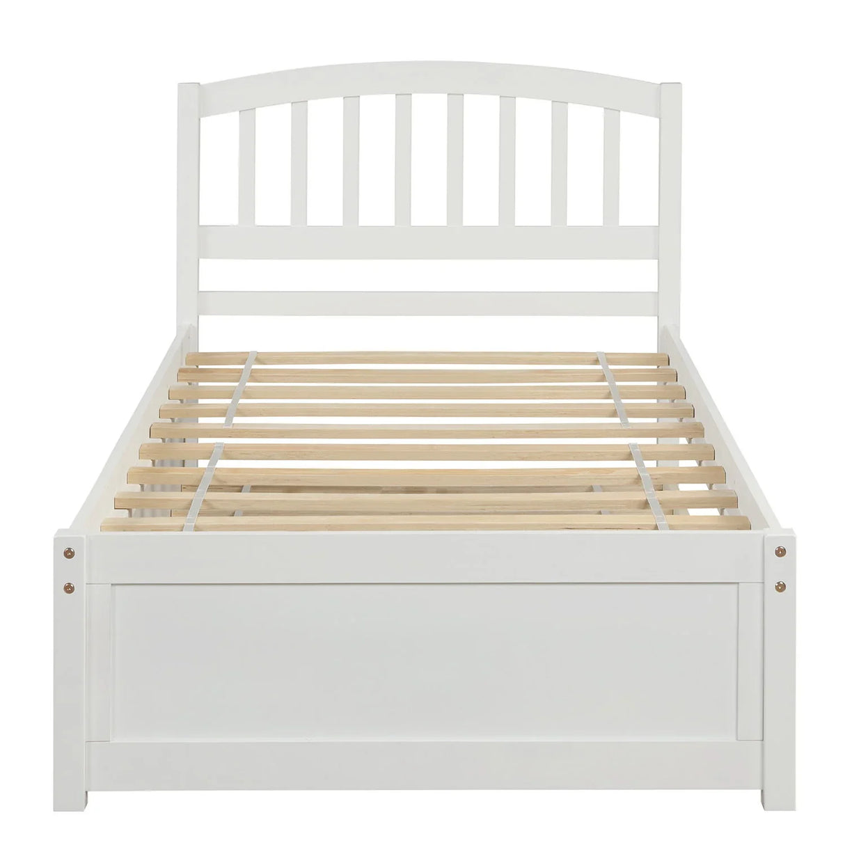 Platform Bed Wood Bed Frame With Trundle - Furniture Home Direct