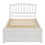 Platform Bed Wood Bed Frame With Trundle - Furniture Home Direct
