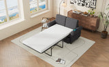 Sleeper Sofa With Twin Size Memory Mattress With Two USB Ports - Gray - Furniture Home Direct