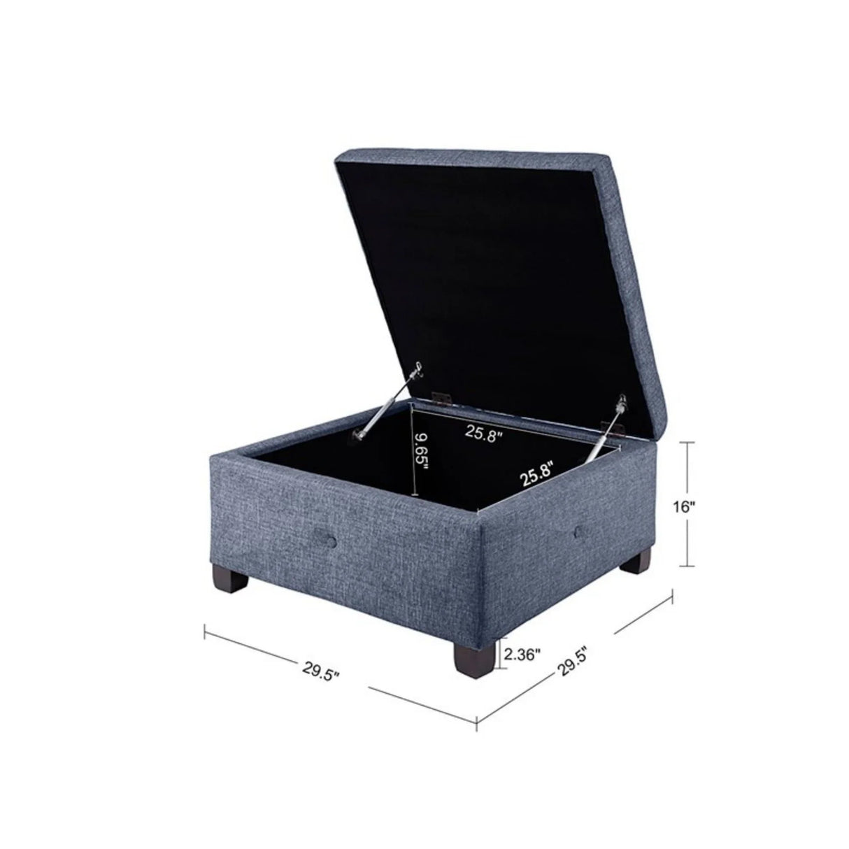 Aspen - Ottoman Soft Close Storage - Furniture Home Direct