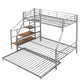 Metal Bunk Bed With Trundle And Storage Staircase - Furniture Home Direct