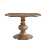 Round Pedestal Dining Table - Walnut - Furniture Home Direct