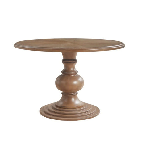 Round Pedestal Dining Table - Walnut - Furniture Home Direct