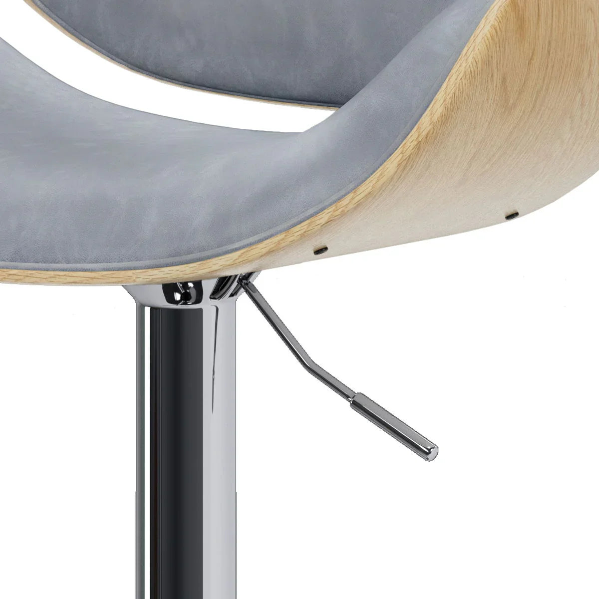 Marana - Handcrafted Bentwood Adjustable Swivel Bar Stool - Furniture Home Direct