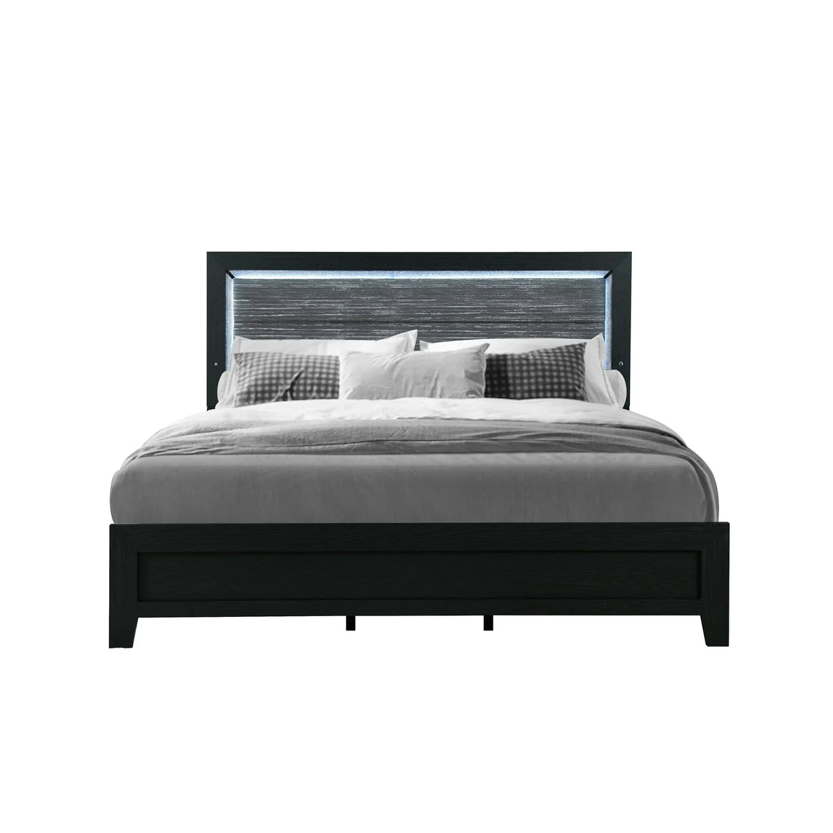 Carlos - 5 Pieces Queen Bedroom Set - Black - Furniture Home Direct