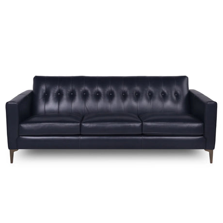 Mid-Century Tufted Leather Sofa - Furniture Home Direct