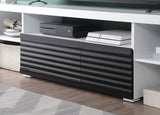 Buck II - High Gloss TV Stand - White / Black - Furniture Home Direct