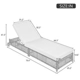 Outdoor Lounge Chair - Beige - Furniture Home Direct