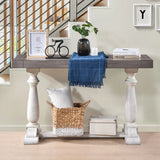 Farmhouse Retro Design Pedestal Sofa Tabe - Furniture Home Direct