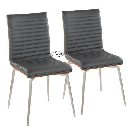 Mason - Contemporary Dining Chair (Set of 2) With Swivel - Furniture Home Direct
