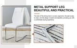Dining Set 7 Piece Marble Top Table And Chairs White - Furniture Home Direct