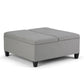 Ellis - Coffee Table Storage Ottoman Contemporary Design - Furniture Home Direct