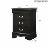 Louis Phillipe - Nightstand - Wood - Furniture Home Direct