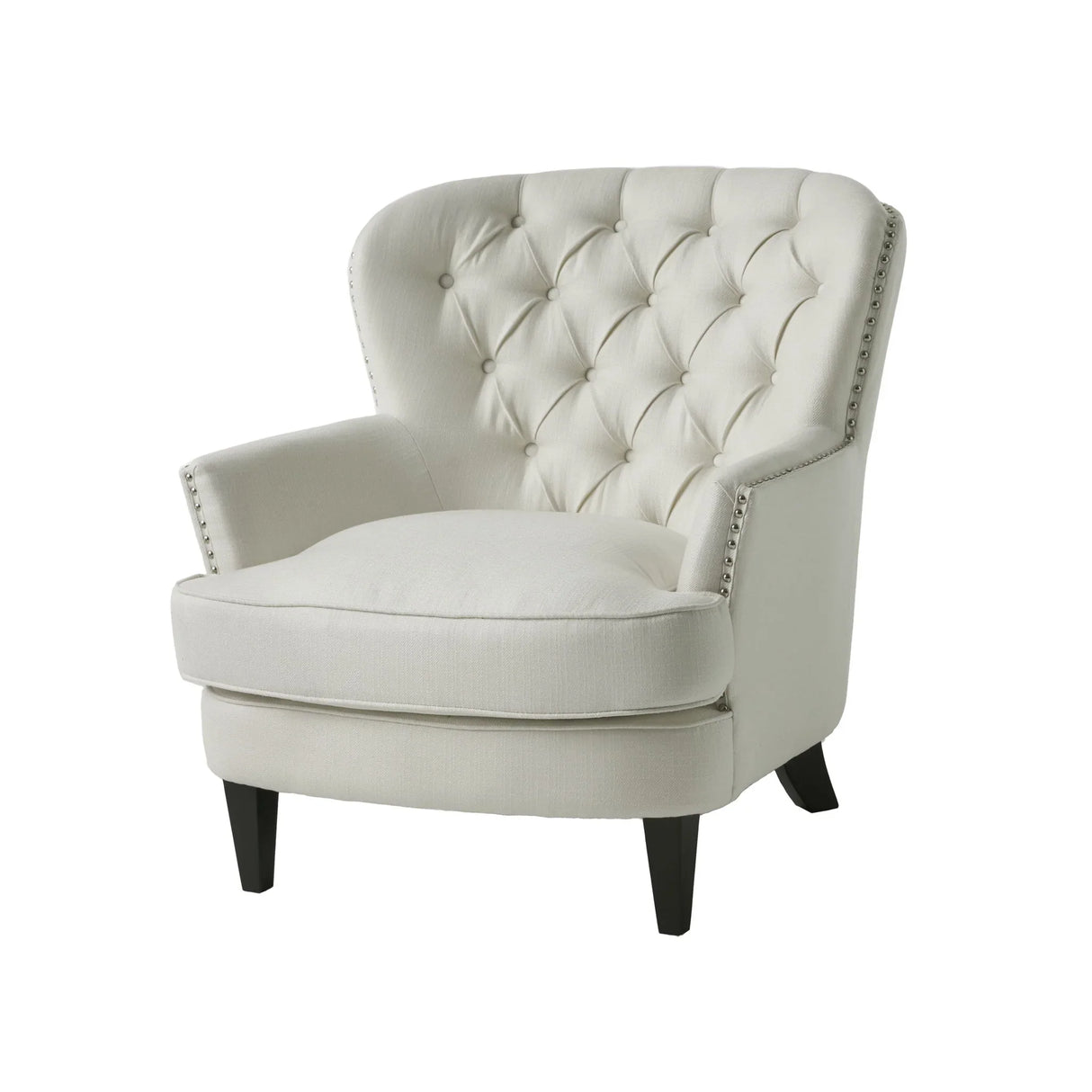 Accent Reading Chair For Living Room Bedroom - Ivory