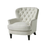 Accent Reading Chair For Living Room Bedroom - Ivory