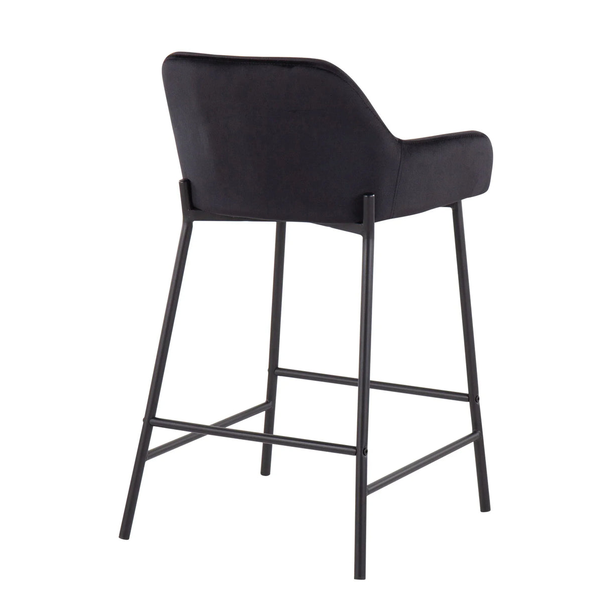 Daniella - Industrial Fixed Height Counter Stool (Set of 2) - Furniture Home Direct