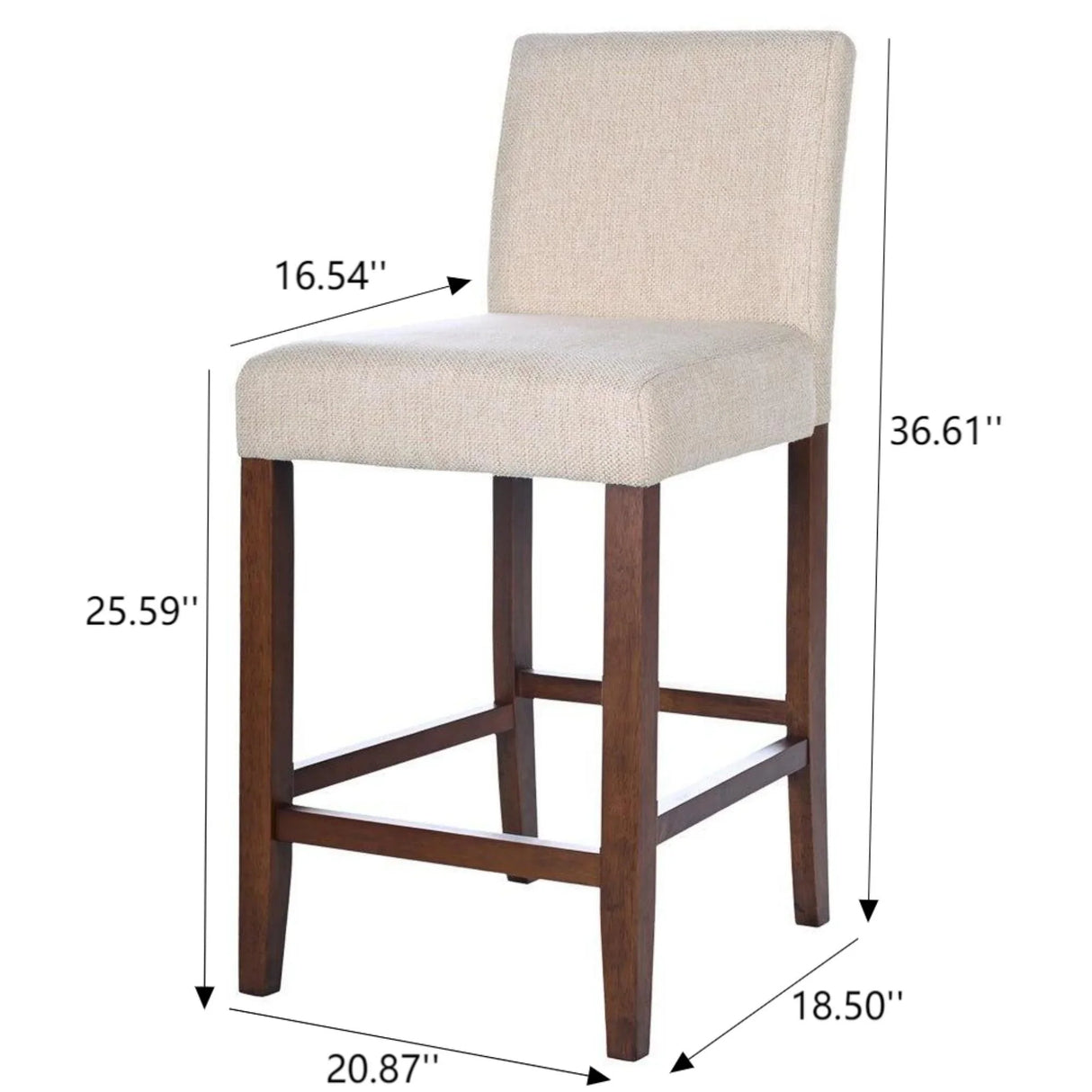 Dorian - Counter Chair (Set of 2) - Beige - Furniture Home Direct