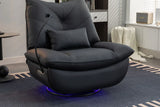 270 Swivel Glider Recliner Chair, Power Recliner Rocking Chair, USB Port Charge For Nursery Chair With Atmosphere Lamp For Living Room Bedroom Apartment - Furniture Home Direct