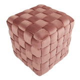 Square Braided Ottoman - - Furniture Home Direct