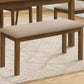 Bench, Rectangular, Upholstered, Dining Room, Entryway, Transitional - Furniture Home Direct