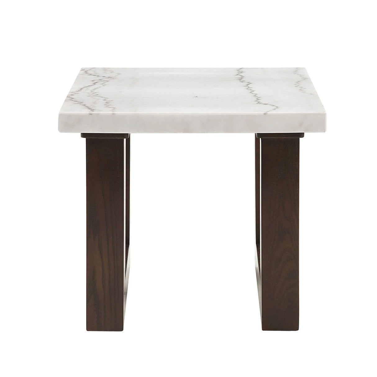Edwyn - Natural Marble Top End Table - Furniture Home Direct