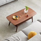 Low Coffee Table With Storage Shelf - Furniture Home Direct