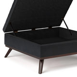 Owen - Multifunctional Square Coffee Table Storage Ottoman - Furniture Home Direct