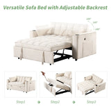 Multi Functional Sofa Bed With Cup Holder And USB Port For Living Room Or Apartments - Furniture Home Direct