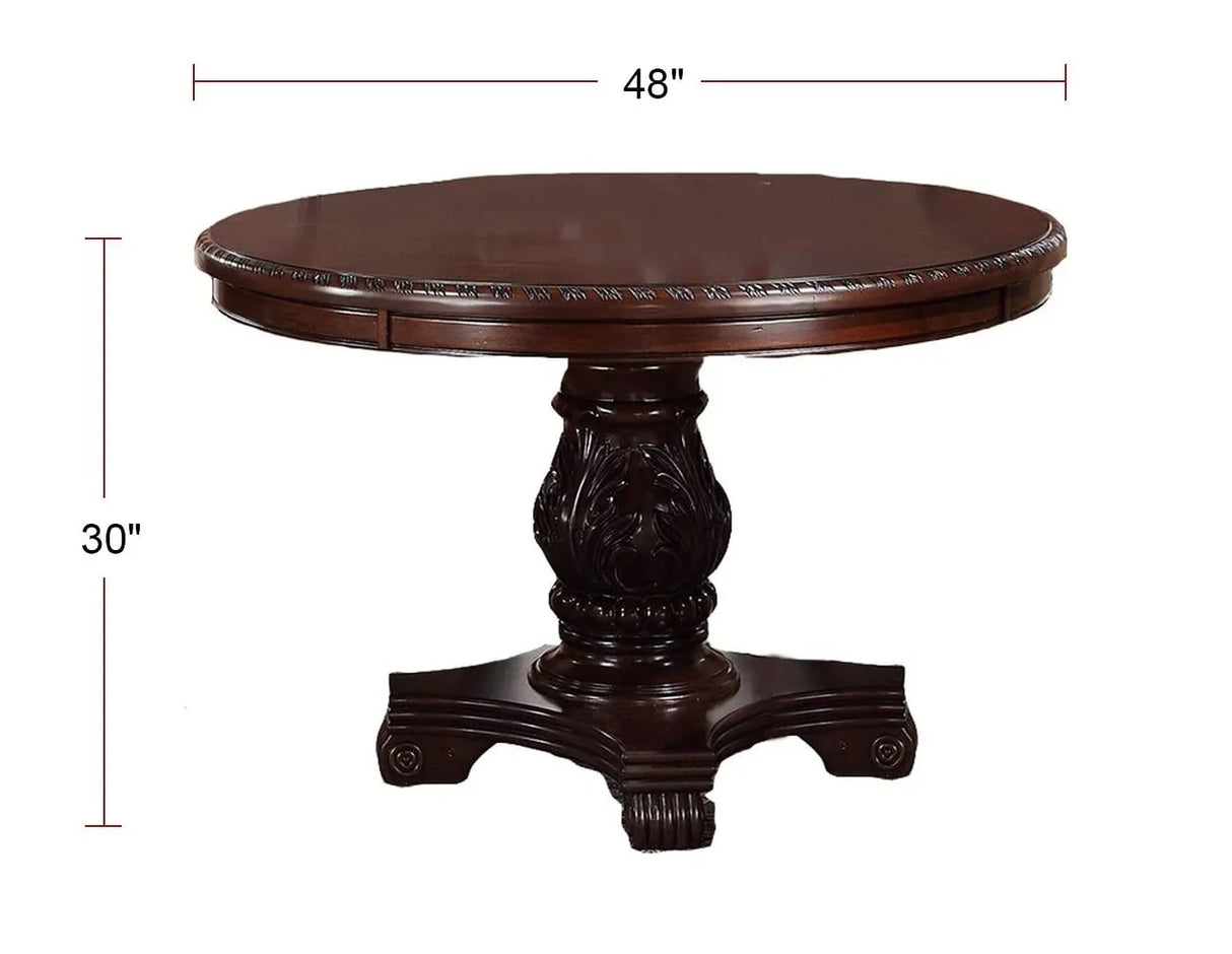 Classic Formal Dining Room Table And 4 Side Chairs - Furniture Home Direct