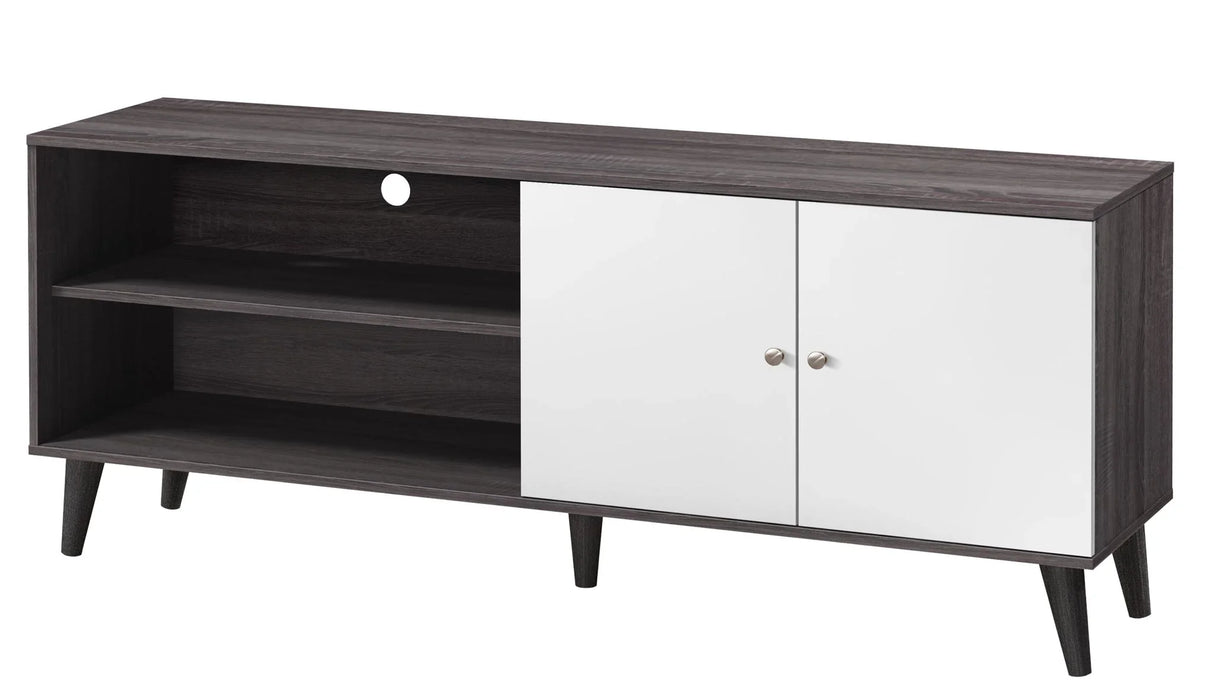 Amidon - TV Stand, With 2 Storage Shelves And 1 Cabinet - Furniture Home Direct